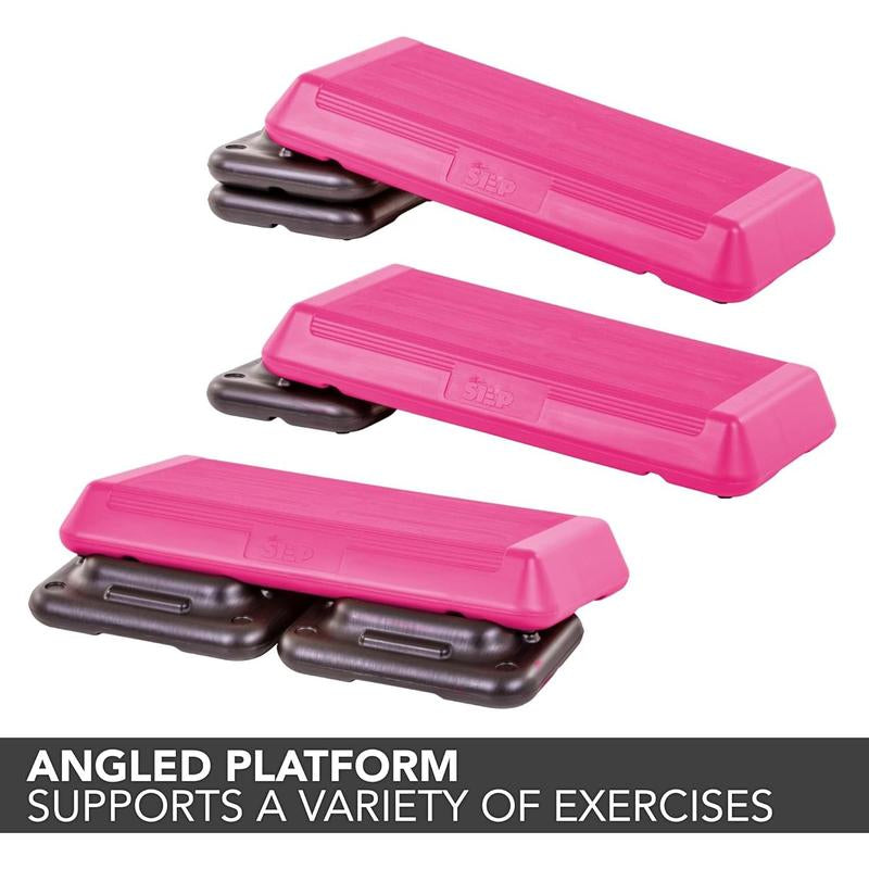 Freerover the Step Circuit Size Aerobic Platform - Circuit Size Steppers for Exercise with Risers, Adjustable Home Workout, Stair Stepper