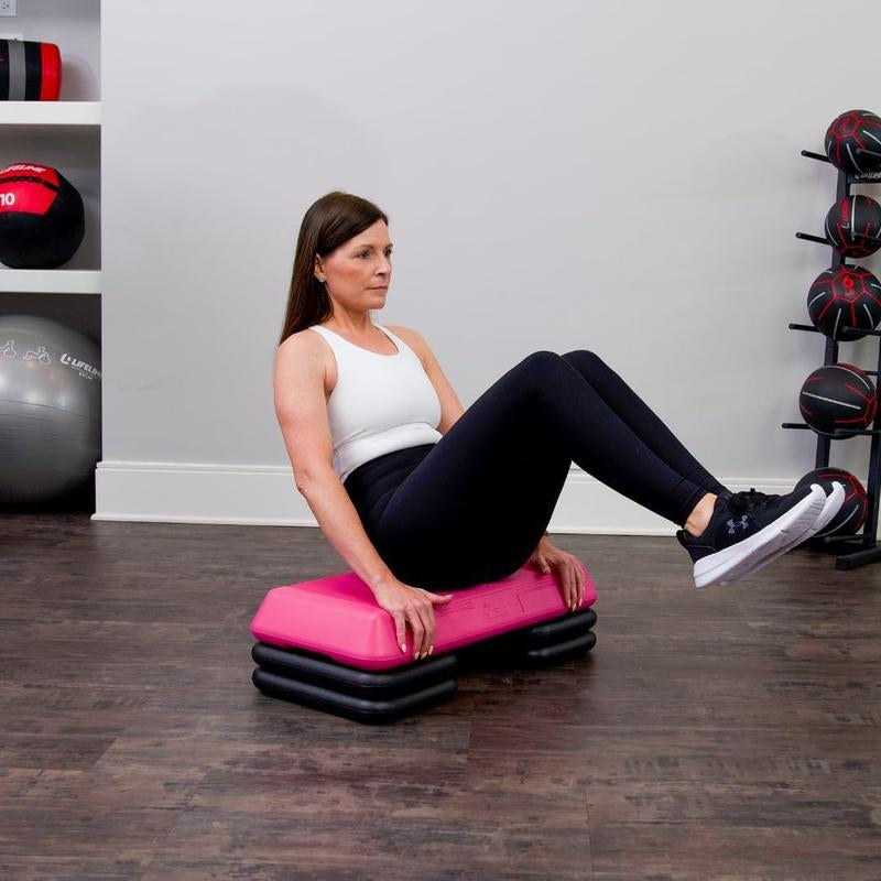 Freerover the Step Circuit Size Aerobic Platform - Circuit Size Steppers for Exercise with Risers, Adjustable Home Workout, Stair Stepper